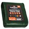 Tarpco Safety Heavy Duty Tarp, 50 ft L x 0.5 mm H x 30 ft W, 14 Mil, Green/Black, Polyethylene TS-103-30X50 - alternate 1